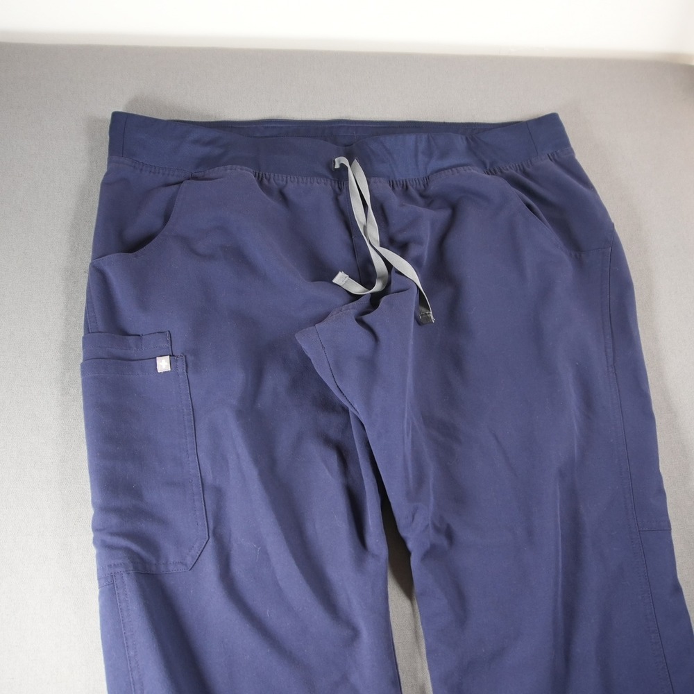 FIGS Kade Cargo Scrub Drawstring Cargo Women Scrub Pants XXL/P Medical Blue - Picture 10 of 13